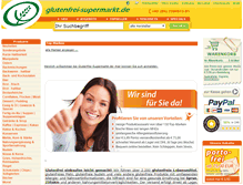 Tablet Screenshot of glutenfrei-supermarkt.de